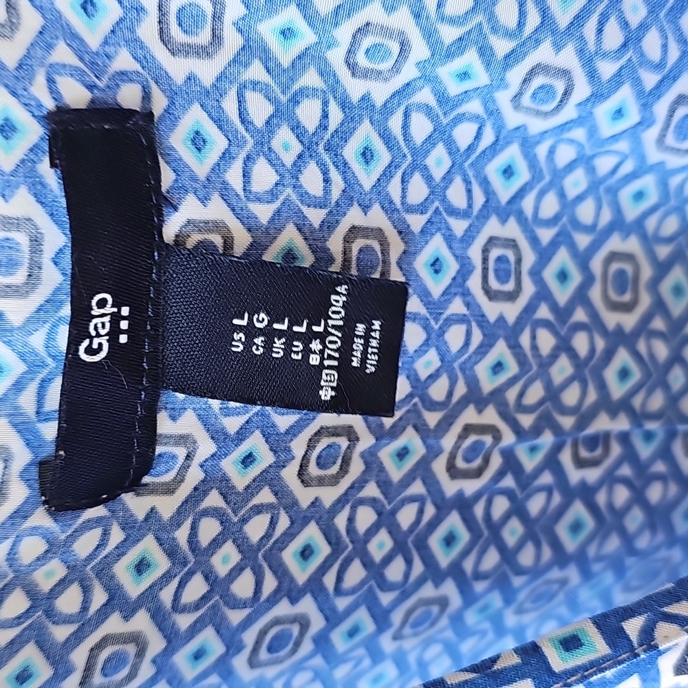 GAP‎ Blue Geometric Print Dress XL Bundle Lot - Picture 6 of 10